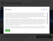 Tablet Screenshot of herefordfunds.com